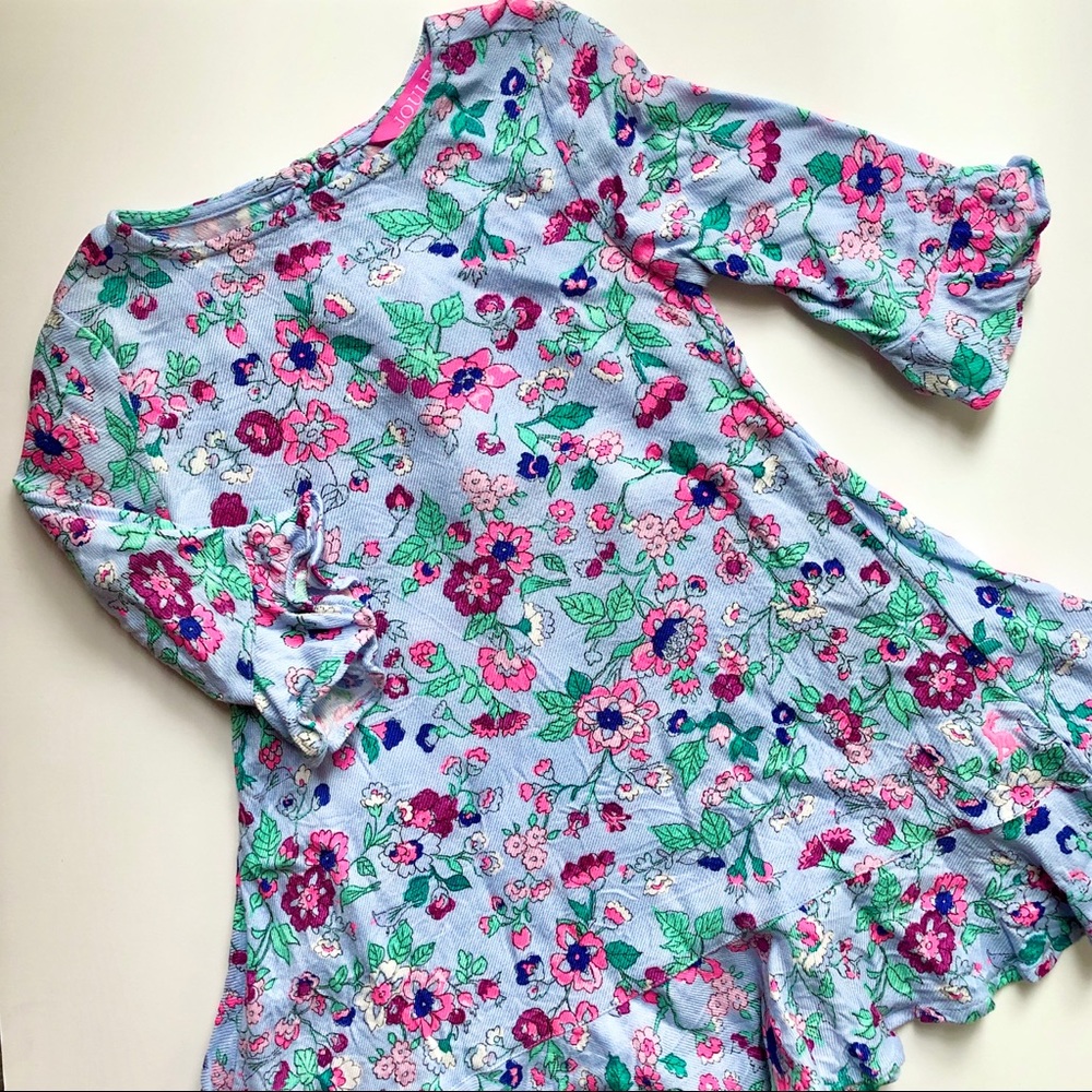 Joules Blue Floral Dress Spring Easter